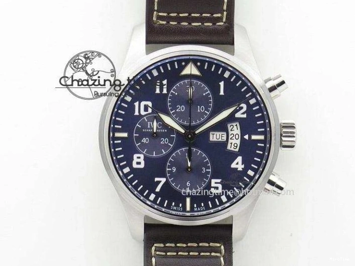 MIROTIME 0512 Youthful Pilot Chrono RG 3878 Gray Dial on Light Brown Leather Strap A 7394